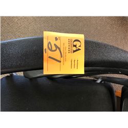 4 Newer Black Back Mesh Waiting Room chairs w/ memory foam cushions