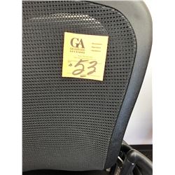 4 Newer Black Back Mesh Waiting Room chairs w/ memory foam cushions