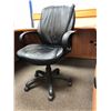 Image 2 : Black Leather Adjustable Office Chair