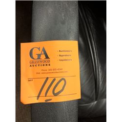 1 High Back Leather Arm Chair on Wheels