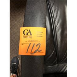 1 High Back Leather Arm Chair on Wheels