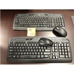 2 Logitech Keyboards wireless w/mouse