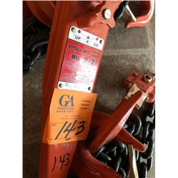2 - 3.2 Ton Vital I-Intl Chain Hoists