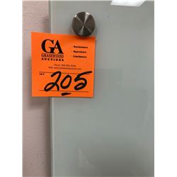 1 Clear Glass White Board