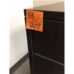 1 - 2 Piece Cherry Wood Desk unit w/2 Drawers