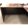 Image 4 : 1 - 2 Piece Cherry Wood Finish Desk w/ 2 Drawer File
