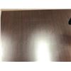 Image 6 : 1 - 2 Piece Cherry Wood Finish Desk w/ 2 Drawer File