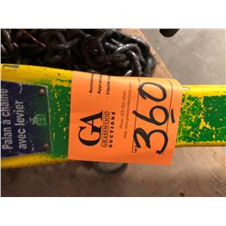 2 Power Fist Come-A-Longs (1-1 1/2" Ton Plus and 1 - 2 Ton)