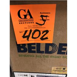 5 Boxes Beldon Blue Cable (all Partial Boxes, Approx 2450')