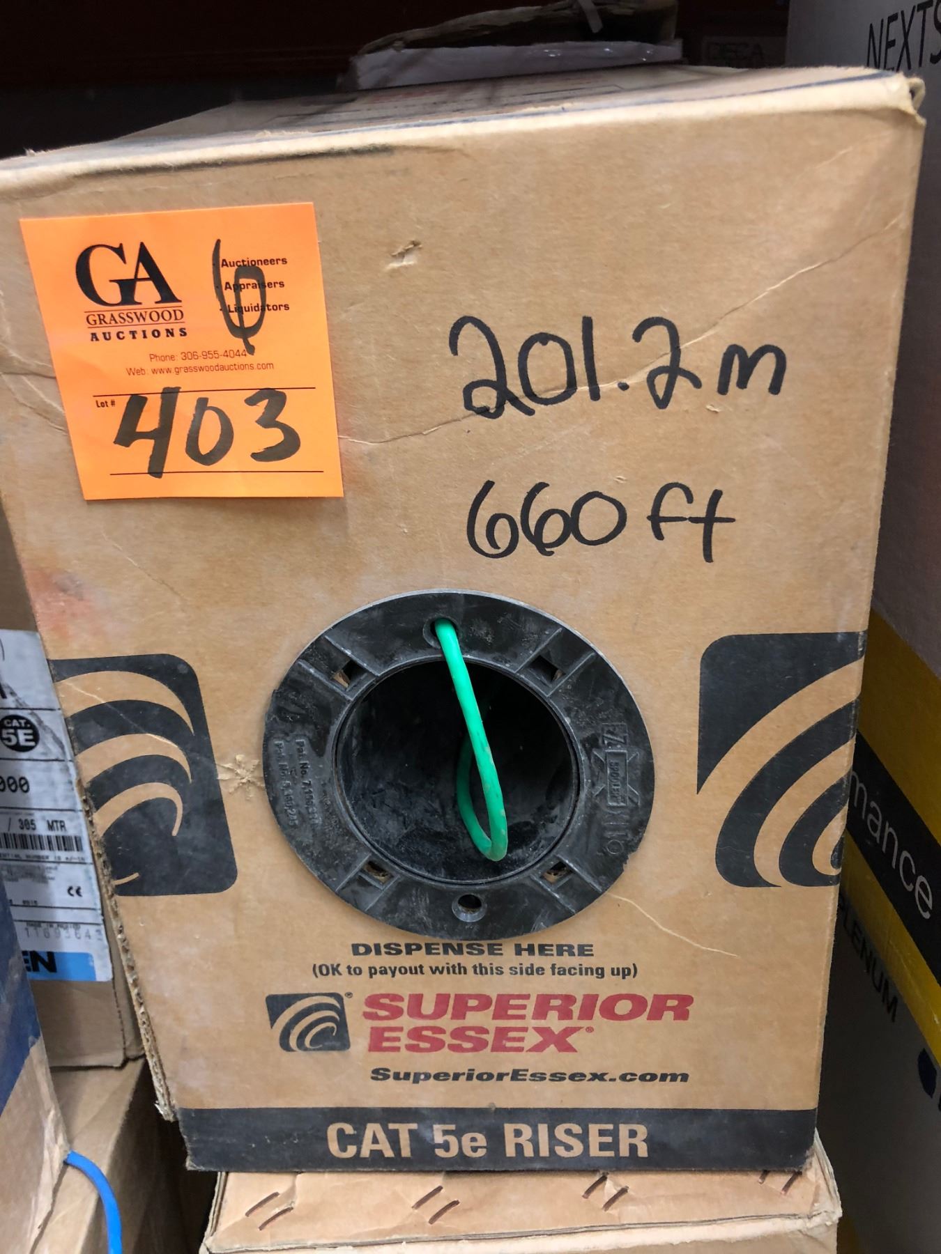 3 Superior ESSEX Cable Cat 5EApprox 2330', plus 2 boxes Priority Cable