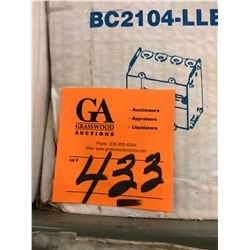 3 Boxes - 3"x3 1/4"x 2 1/2" Electrical Box/Partial Box w/Octaean Boxes 4"x4"x2 1/8", Hubbell UFC001 