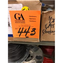 Row of 1 Box 2 1/2" Bonding Lock Nut, 2 Gang Rigid Coupling 1/4" & 2", 3 Boxes Couplings, Case of Br