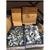 Image 4 : Row of 16 Boxes EMT Connectors & Couplings Assorted Sizes