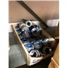 Image 6 : Row of 16 Boxes EMT Connectors & Couplings Assorted Sizes
