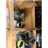 Image 7 : Row of 16 Boxes EMT Connectors & Couplings Assorted Sizes