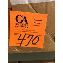 3 Cases Ballasts Assorted, Misc. Plates, Wire Protector Straps & Terminal Strip + Brackets and Misc.