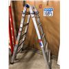 Image 2 : 1 Wener Aluminum Ladder Extendable w/Locking Hinge