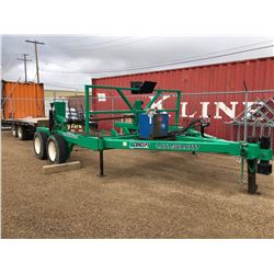 Custom Built HD 10 x 12 ft Cable Reel Trailer, Hydraulic 17.5 Tandem, 1/2" Plate construction