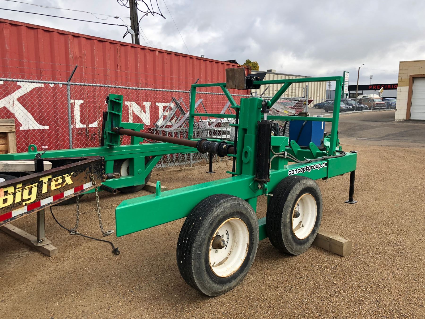 Custom Built HD 10 x 12 ft Cable Reel Trailer, Hydraulic 17.5 Tandem, 1/2" Plate construction