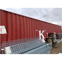 40 ft High Cube Sea Container, Excellent Wood Floor, Fully Electrified w/5 Fluorescent Light Fixture