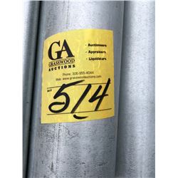 Pallets of Various Length 1 - 4 inch Steel Pipe, Steel threaded Ready Rods