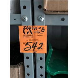 4 Sets of Grey Steel Shelving