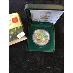 2003 CANADA SILVER MAPLE LEAF,COLOURED COIN
