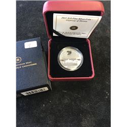 2011 CANADA $10 FINE SILVER COIN.HIGHWAY OF HEROES