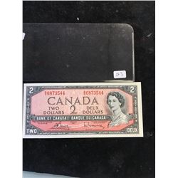 1954 BANK OF CANADA $2 NOTE
