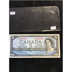 1954 BANK OF CANADA $5 NOTE