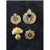 Image 1 : WWII CAP BADGE LOT OF 4BADGES