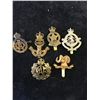 Image 1 : WWII CAP BADGE LOT OF 6 BADGES