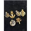 Image 2 : WWII CAP BADGE LOT OF 6 BADGES