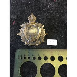 WWI 176th NIAGARA RANGERS OVERSEAS BATTALION.RARE CAP BADGE