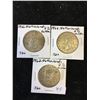 Image 1 : NETHERLANDS SILVER 2 1/2 GULDEN COIN LOT OF 3 COINS