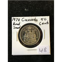 1978 (ROUND JEWELS) CANADA 25 CENTS