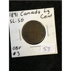 1891(SLSD) CANADA LARGE CENT!