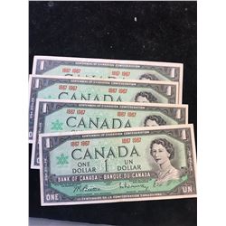1967 BANK OF CANADA $1 CENTENNIAL NOTES.