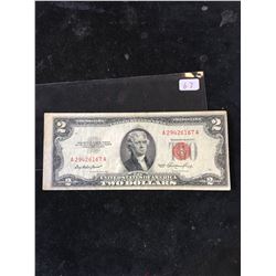 1953 USA $2 NOTE.RED SEAL