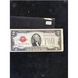 1928 E USA $2 NOTE.RED SEAL