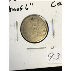 1886 CANADA 10 CENTS.LARGE KNOB 6