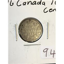 1896 CANADA 10 CENTS