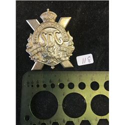 WWII S.D.G HIGHLANDERS CAP BADGE