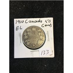 1910(EDWARD LVES) CANADA 50CENTS