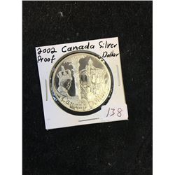 2002 CANADA PROOF SILVER DOLLAR