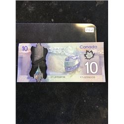 2013 BANK OF CANADA $10 RADAR NOTE!