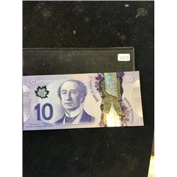 2013 BANK OF CANADA $10 RADAR NOTE.