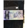 Image 2 : 2013 BANK OF CANADA $10 RADAR NOTE.