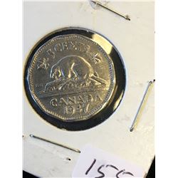 1947 DOT CANADA 5 CENTS! KEY DAETE..