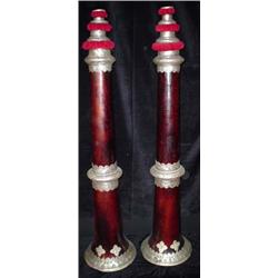 2 Tibetan Telescoping Temple Horns